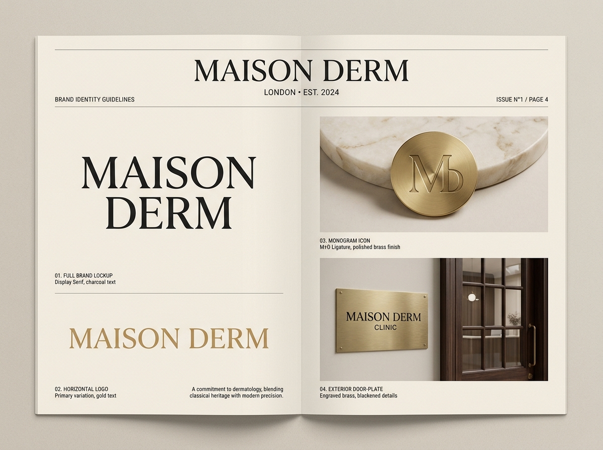 MAISON DERM logo system
